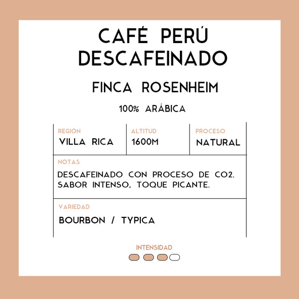 Café Descafeinado Perú