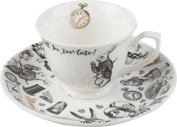 Taza Y Plato Alicia En El País De Las Maravillas