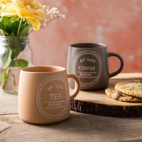 Taza Eat Sleep Coffee Repeat, 400ML