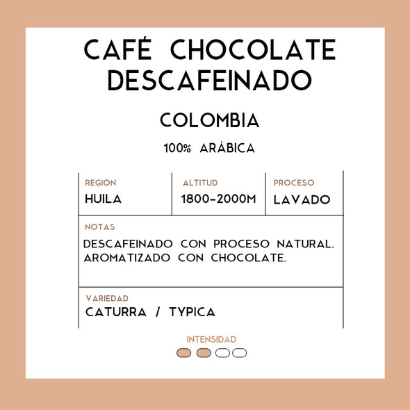 Café Descafeinado Chocolate