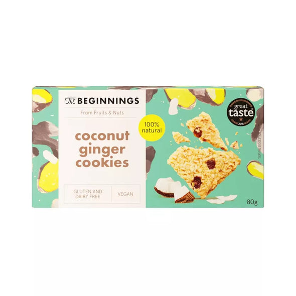 Galletas Sin Gluten y Veganas de Coco y Jengibre RAW