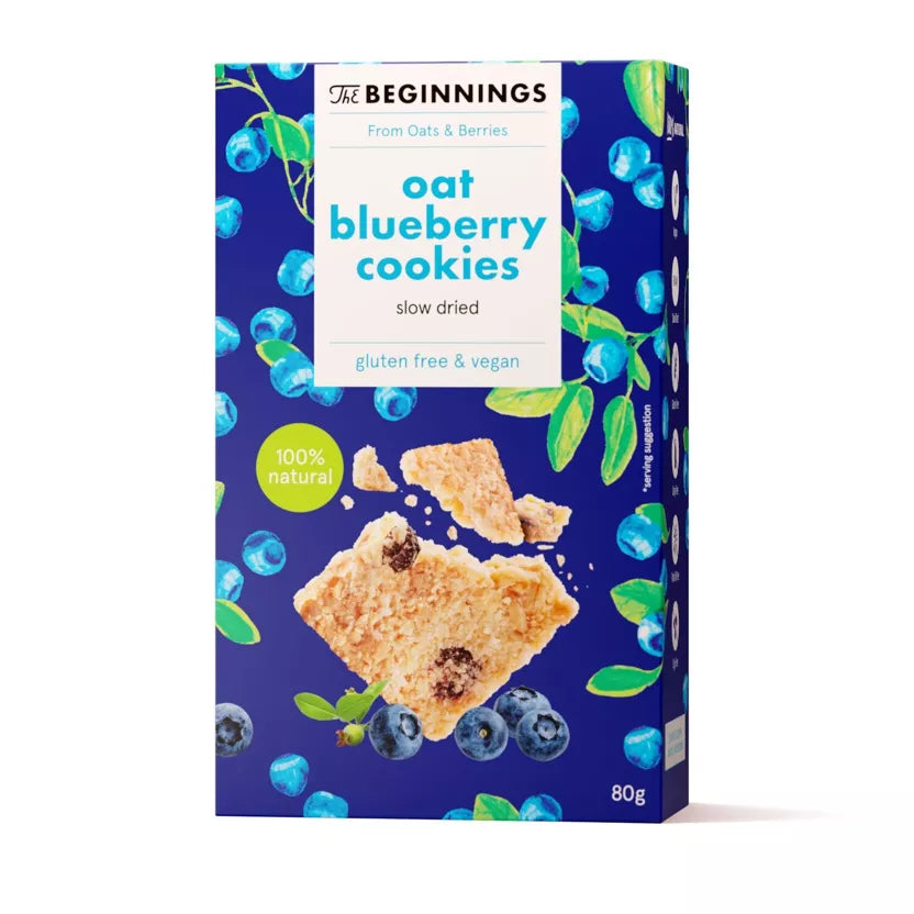 Galletas Sin Gluten y Veganas de Arándanos RAW