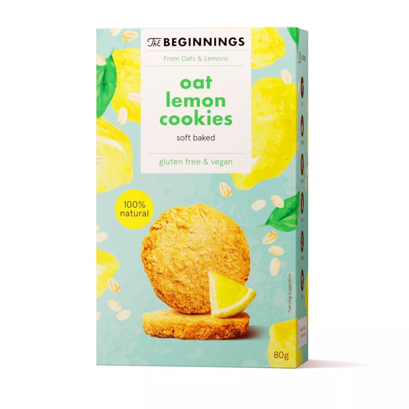 Galletas Sin Gluten y Veganas de Avena y Limón