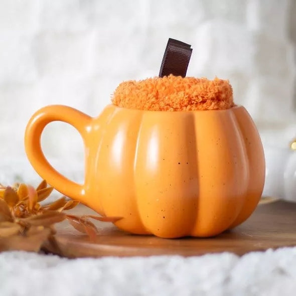 Taza Calabaza con Calcetines 480ml