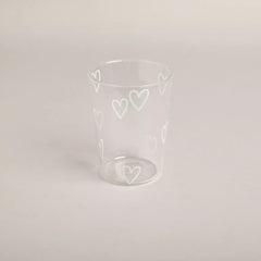 Vaso Corazones Blanco