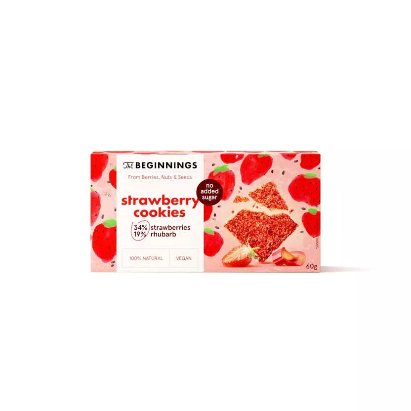 Galletas Sin Gluten y Veganas de Fresas RAW