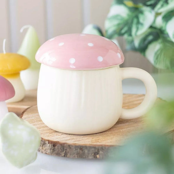 Taza Seta Rosa con tapa 350ml