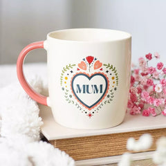 Taza "Mum" Corazón Folk