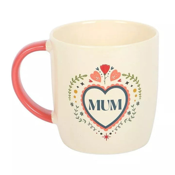 Taza "Mum" Corazón Folk