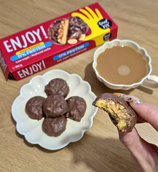 Galletas Proteicas de Cacahuete y Chocolate