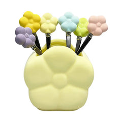 Cucharas de Café Flores con Soporte - Juego de 6
