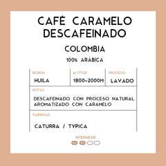 Café Descafeinado Caramelo