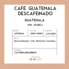 Café Descafeinado Guatemala