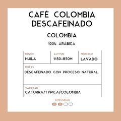 Café Descafeinado Colombia